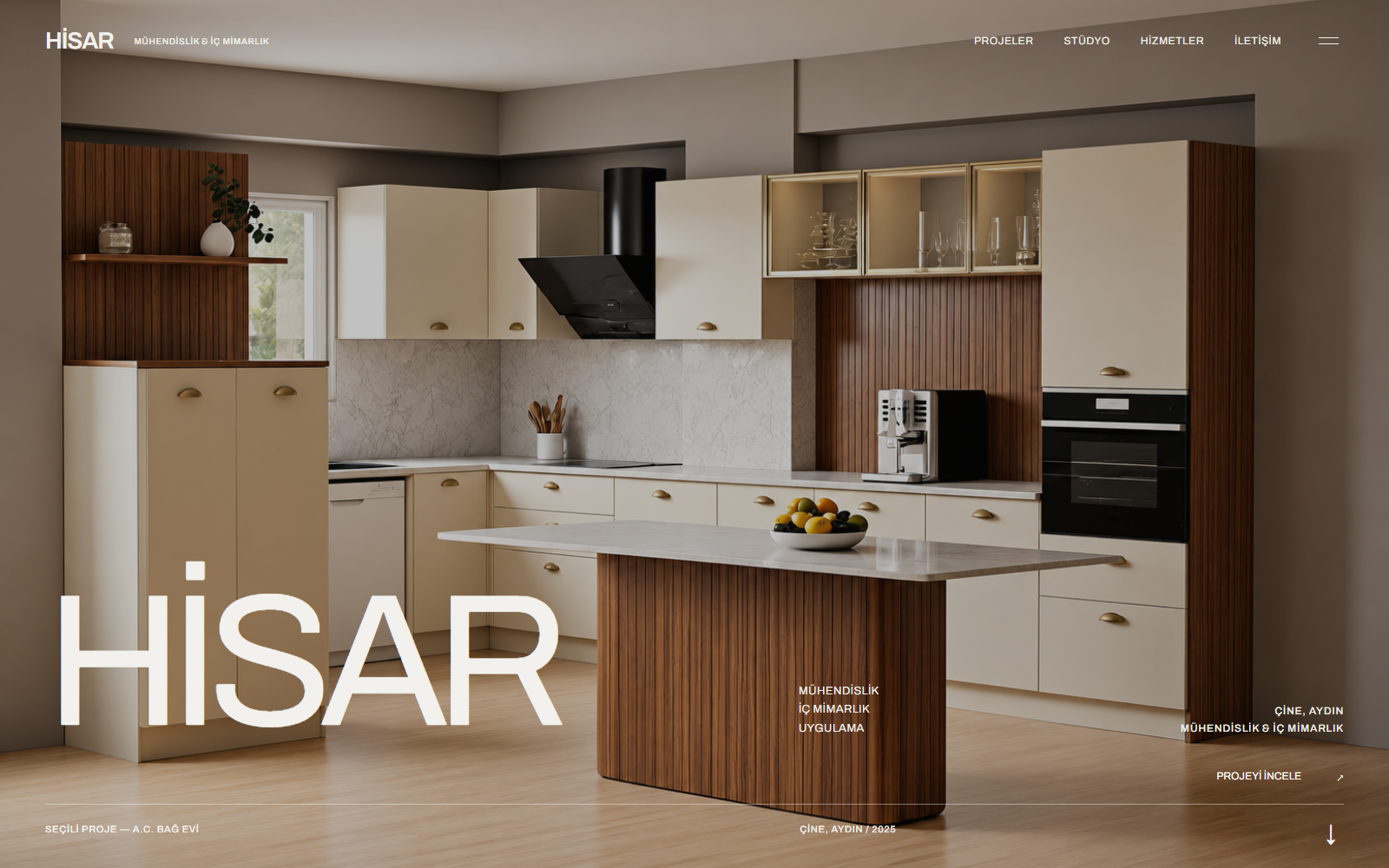 HİSAR web sitesi ekranı