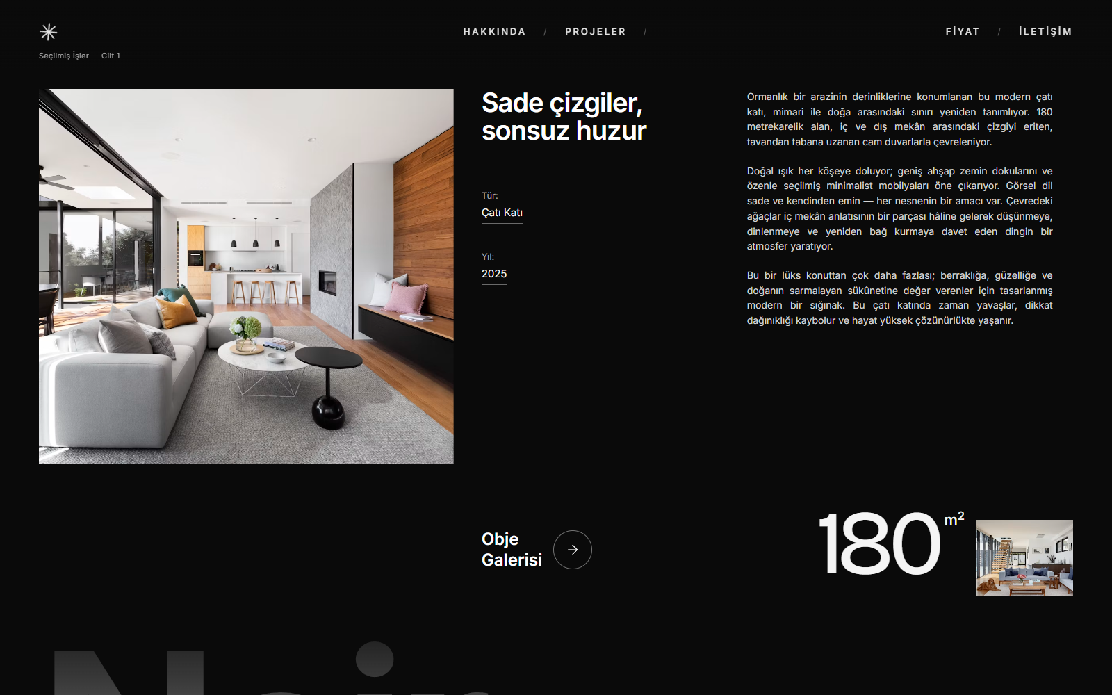 Noir Refuge web sitesi ekranı